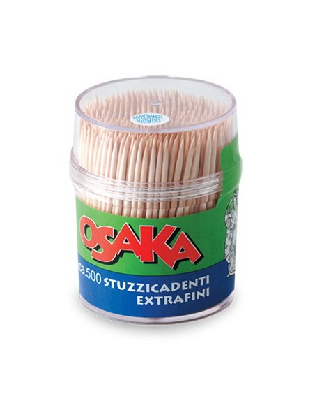 osaka stuzzicadenti in barattolo - 500 pezzi: tuttocasashop.it: carta & monouso