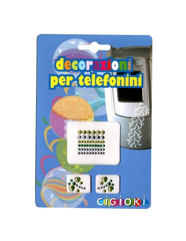 decorazioni adesive brillantinate per telefonino: tuttocasashop.it: altro - bazar