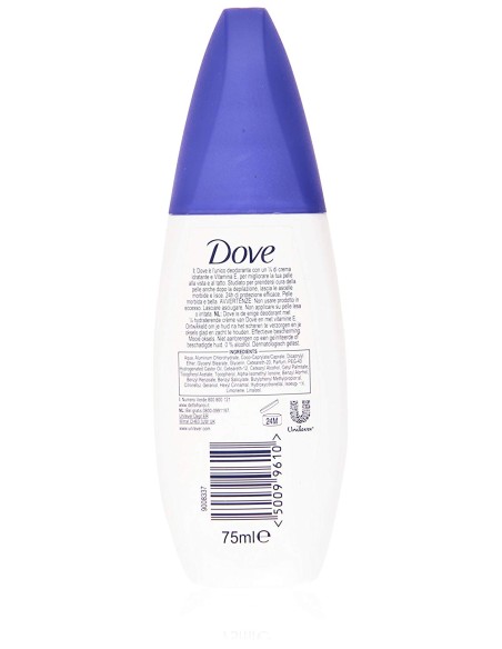 dove deodorante vapo natural no-gas 75ml - original - 48h - no alcool: tuttocasashop.it: igiene e cura della persona