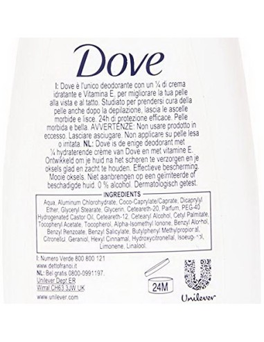 dove deodorante vapo natural no-gas 75ml - original - 48h - no alcool: tuttocasashop.it: igiene e cura della persona