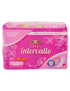 lines intervallo assorbenti proteggislip 44pz - ripiegati - ultra: tuttocasashop.it: igiene e cura della persona