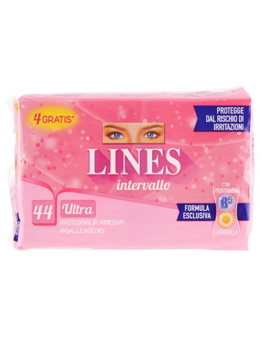 lines intervallo assorbenti proteggislip 44pz - ripiegati - ultra: tuttocasashop.it: igiene e cura della persona