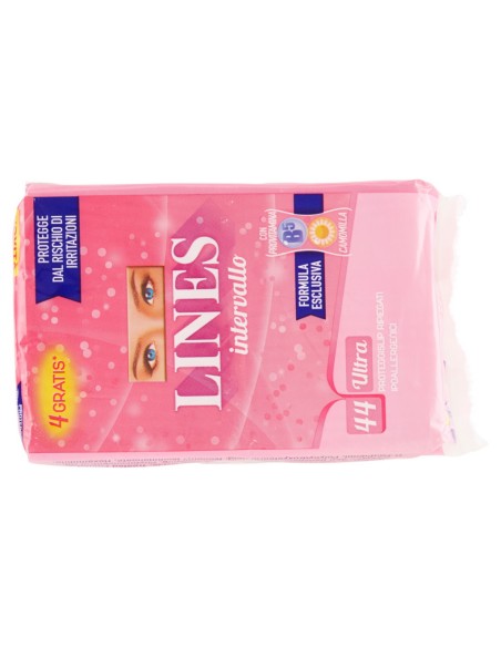 lines intervallo assorbenti proteggislip 44pz - ripiegati - ultra: tuttocasashop.it: igiene e cura della persona