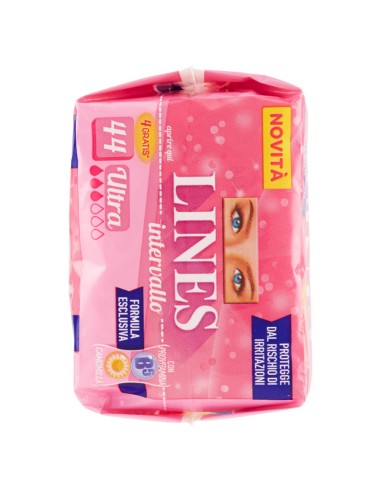 lines intervallo assorbenti proteggislip 44pz - ripiegati - ultra: tuttocasashop.it: igiene e cura della persona