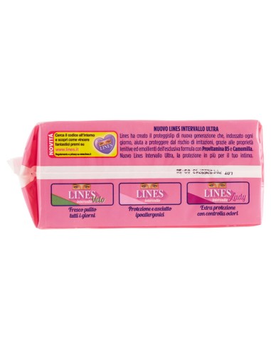 lines intervallo assorbenti proteggislip 44pz - ripiegati - ultra: tuttocasashop.it: igiene e cura della persona