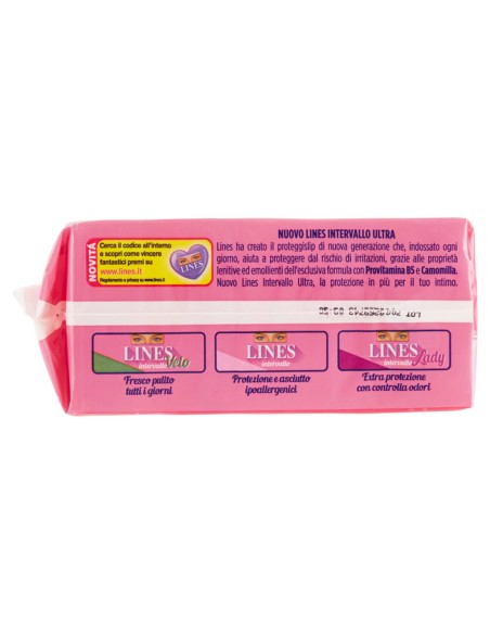 lines intervallo assorbenti proteggislip 44pz - ripiegati - ultra: tuttocasashop.it: igiene e cura della persona