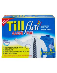 till flai aloni mai - 10 assorbenti ascellari salva macchie - odour control: tuttocasashop.it: igiene e cura della persona