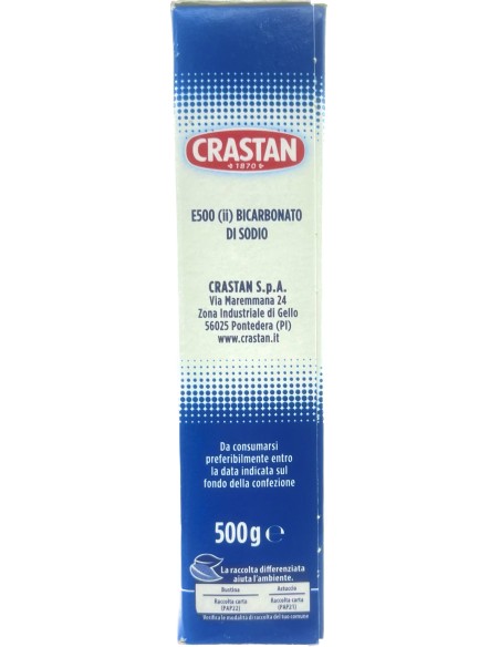 crastan bicarbonato di sodio - 500 grammi - multiuso e alimentare: tuttocasashop.it: carta & monouso