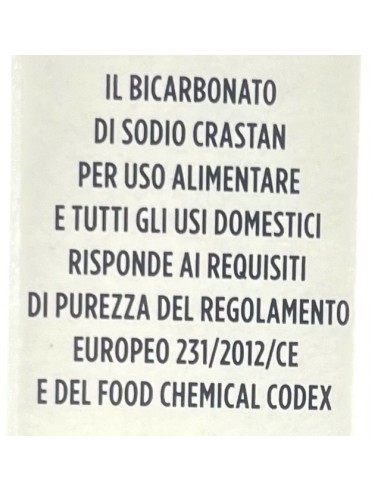 crastan bicarbonato di sodio - 500 grammi - multiuso e alimentare: tuttocasashop.it: carta & monouso