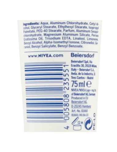 nivea deodorante crema - 75ml - dry comfort: tuttocasashop.it: igiene e cura della persona