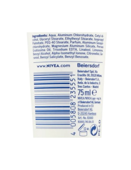 nivea deodorante crema - 75ml - dry comfort: tuttocasashop.it: igiene e cura della persona