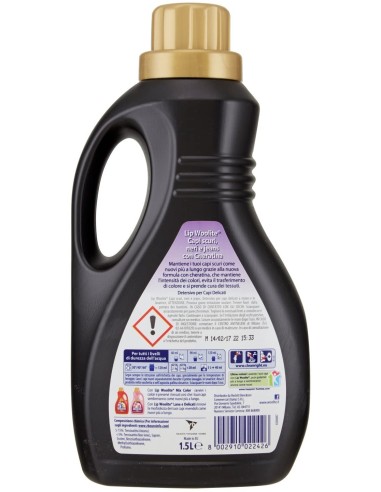 lip woolite mixnoir detersivo lavatrice e a mano - 1500ml - capi neri scuri: tuttocasashop.it: prodotti per bucato e tessuti
