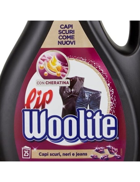 lip woolite mixnoir detersivo lavatrice e a mano - 1500ml - capi neri scuri: tuttocasashop.it: prodotti per bucato e tessuti
