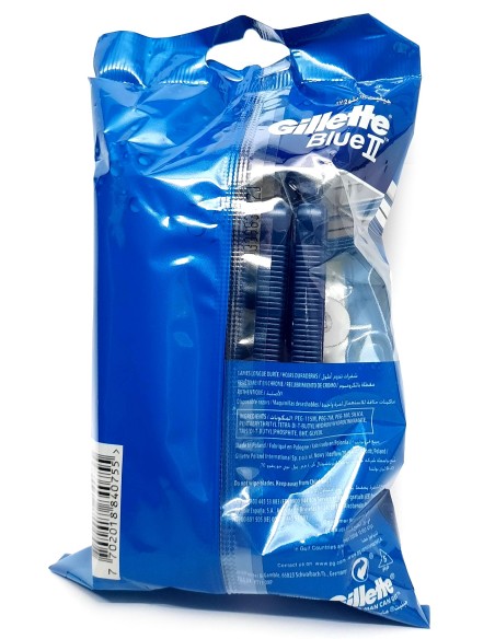 gillette blue ii rasoi radi e getta bilama - 10 pezzi - chromium coating: tuttocasashop.it: igiene e cura della persona