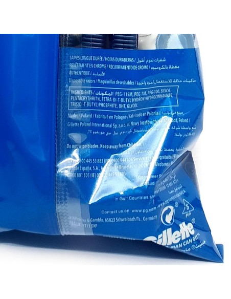 gillette blue ii rasoi radi e getta bilama - 10 pezzi - chromium coating: tuttocasashop.it: igiene e cura della persona