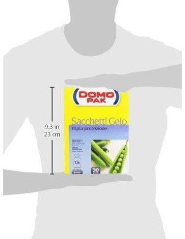 domopak 30 sacchi gelo piccoli - 18x25cm - per frigo o congelatore: tuttocasashop.it: carta & monouso