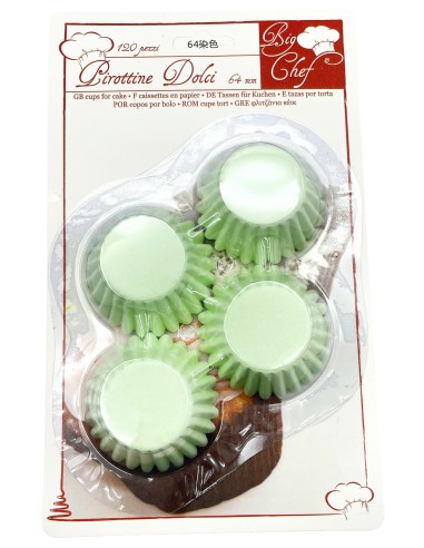 120 pirottini per alimenti dolci o forno - diametro 64mm - colori assortiti: tuttocasashop.it: carta & monouso
