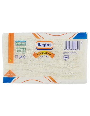 regina 5 stelle - tovaglioli da tavola di carta doppio velo - 38x38cm: tuttocasashop.it: carta & monouso