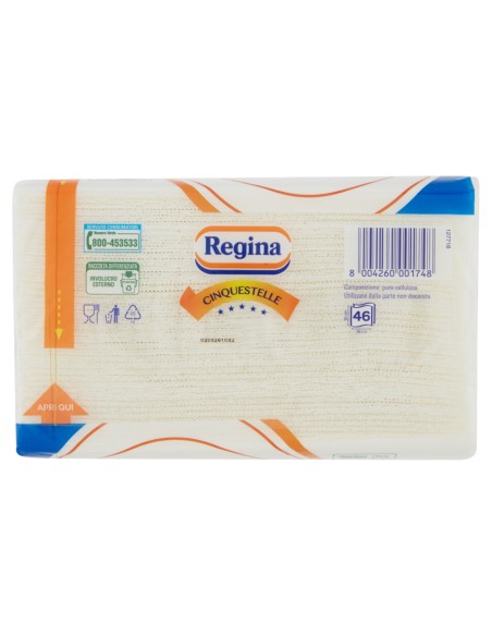 regina 5 stelle - tovaglioli da tavola di carta doppio velo - 38x38cm: tuttocasashop.it: carta & monouso