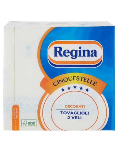 regina 5 stelle - tovaglioli da tavola di carta doppio velo - 38x38cm: tuttocasashop.it: carta & monouso