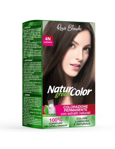 natur color renee blanche colorazione permanente - 4n castano: tuttocasashop.it: igiene e cura della persona