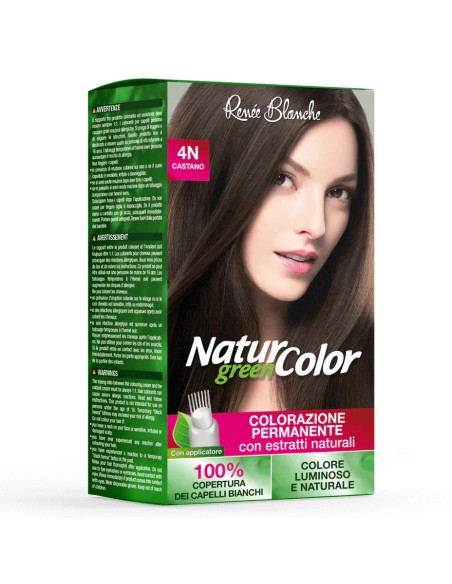 natur color renee blanche colorazione permanente - 4n castano: tuttocasashop.it: igiene e cura della persona