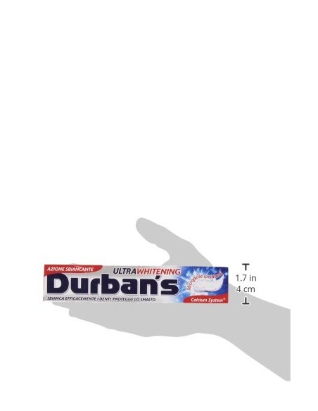 durbans dentifricio 75ml - ultra white - sbiancante: tuttocasashop.it: igiene e cura della persona