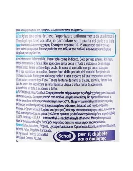 dr.scholl deodorante spray 150ml - per piedi: tuttocasashop.it: igiene e cura della persona