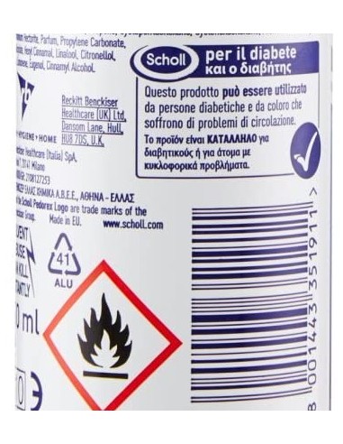 dr.scholl deodorante spray 150ml - per piedi: tuttocasashop.it: igiene e cura della persona