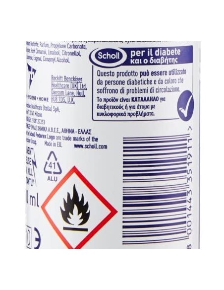 dr.scholl deodorante spray 150ml - per piedi: tuttocasashop.it: igiene e cura della persona
