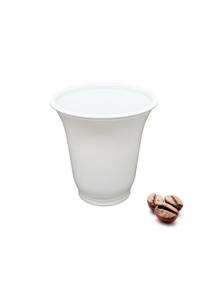 imb bicchieri monouso in plastica formato caffe' 80cc 100pz bianchi: tuttocasashop.it: carta & monouso