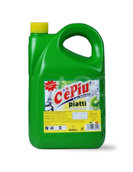 ce' piu' detersivo per piatti - 4 litri - concentrato - limone: tuttocasashop.it: pulizia e cura della casa