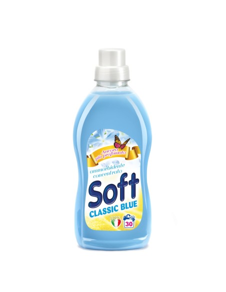 soft ammorbidente concentrato 30 lavaggi 750ml - blu - classico: tuttocasashop.it: prodotti per bucato e tessuti