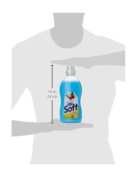 soft ammorbidente concentrato 30 lavaggi 750ml - blu - classico: tuttocasashop.it: prodotti per bucato e tessuti