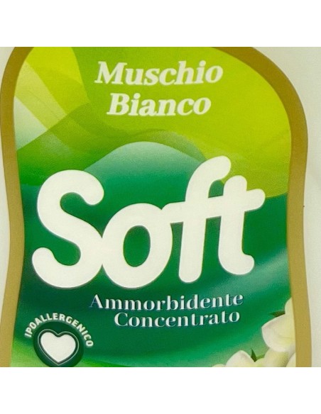 soft ammorbidente concentrato 30 lavaggi 750ml - muschio bianco: tuttocasashop.it: prodotti per bucato e tessuti