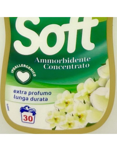 soft ammorbidente concentrato 30 lavaggi 750ml - muschio bianco: tuttocasashop.it: prodotti per bucato e tessuti
