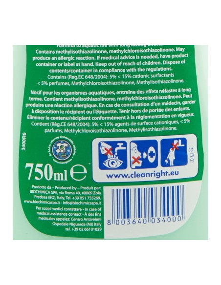 soft ammorbidente concentrato 30 lavaggi 750ml - muschio bianco: tuttocasashop.it: prodotti per bucato e tessuti