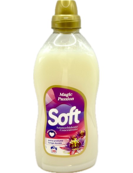 soft ammorbidente concentrato 30 lavaggi 750ml - magic passion: tuttocasashop.it: prodotti per bucato e tessuti