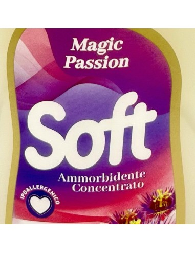 soft ammorbidente concentrato 30 lavaggi 750ml - magic passion: tuttocasashop.it: prodotti per bucato e tessuti