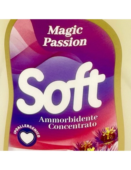 soft ammorbidente concentrato 30 lavaggi 750ml - magic passion: tuttocasashop.it: prodotti per bucato e tessuti