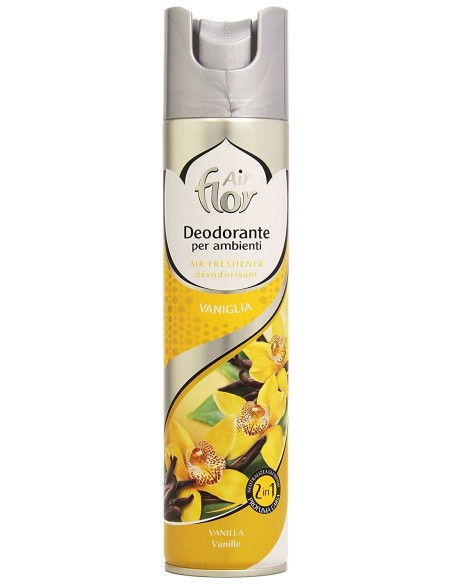 air flor deodorante spray per ambienti 300ml - vaniglia: tuttocasashop.it: pulizia e cura della casa