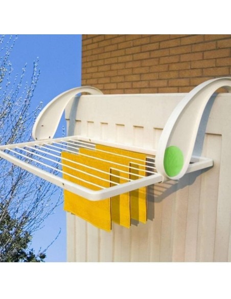 gimi virgola stendibiancheria da balcone in resina - 10 metri stendibili: tuttocasashop.it: prodotti per bucato e tessuti