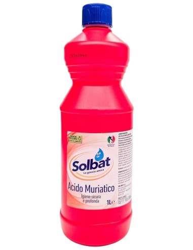 solbat acido muriatico - 1 litro - disincrostante per wc e superfici: tuttocasashop.it: pulizia e cura della casa