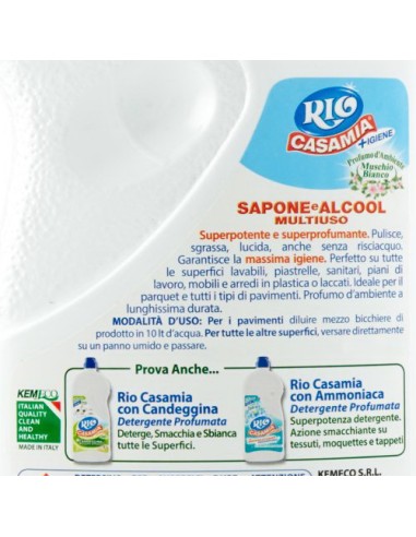 rio casamia 1250ml muschio bianco - supefici e pavimenti sapone e alcool: tuttocasashop.it: pulizia e cura della casa