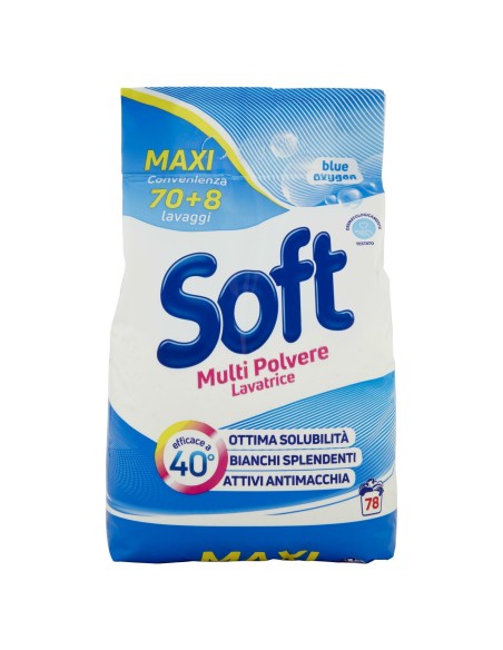 soft detersivo lavatrice in polvere busta 78 misurini 3.9kg - classico: tuttocasashop.it: prodotti per bucato e tessuti