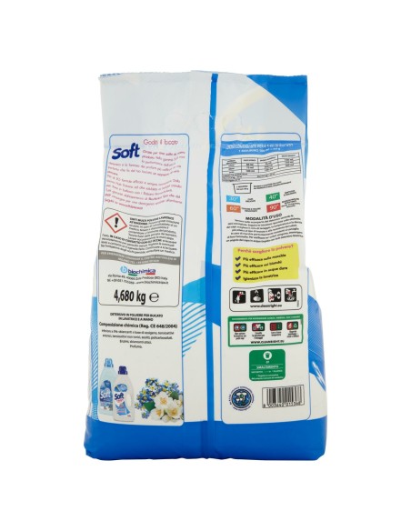 soft detersivo lavatrice in polvere busta 78 misurini 3.9kg - classico: tuttocasashop.it: prodotti per bucato e tessuti