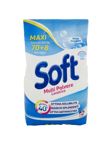 soft detersivo lavatrice in polvere busta 78 misurini 3.9kg - classico: tuttocasashop.it: prodotti per bucato e tessuti