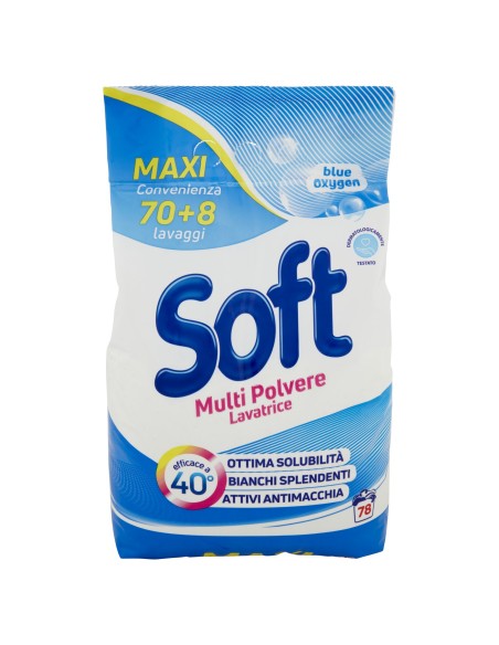 soft detersivo lavatrice in polvere busta 78 misurini 3.9kg - classico: tuttocasashop.it: prodotti per bucato e tessuti