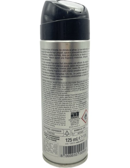 malizia unisex deodorante spray 125ml - osmantus: tuttocasashop.it: igiene e cura della persona