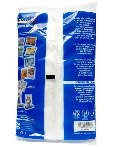 l'unico panno catturapolvere 60x35 10pz - attira e trattiene la polvere: tuttocasashop.it: pulizia e cura della casa